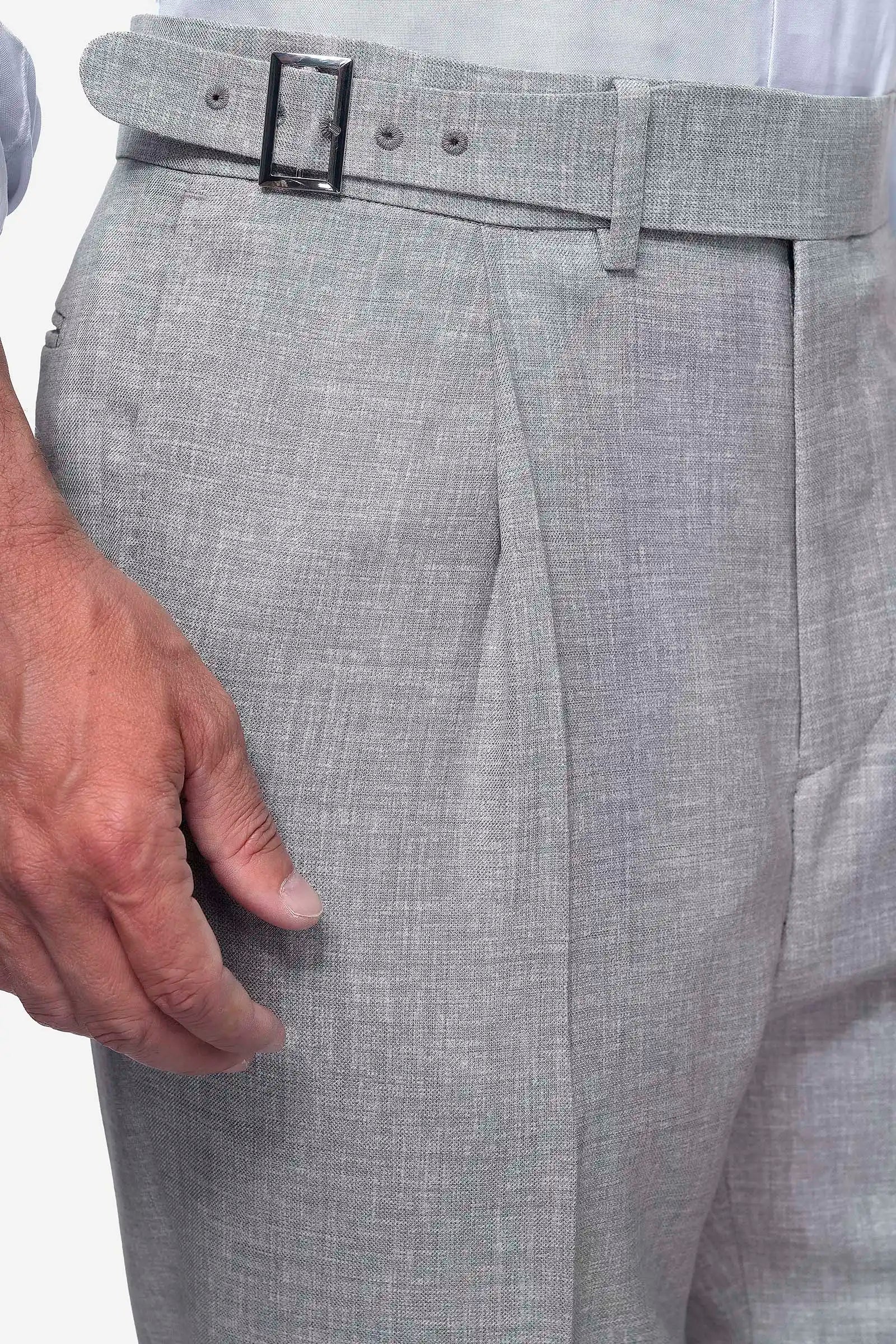 Light Grey Fresco Trousers