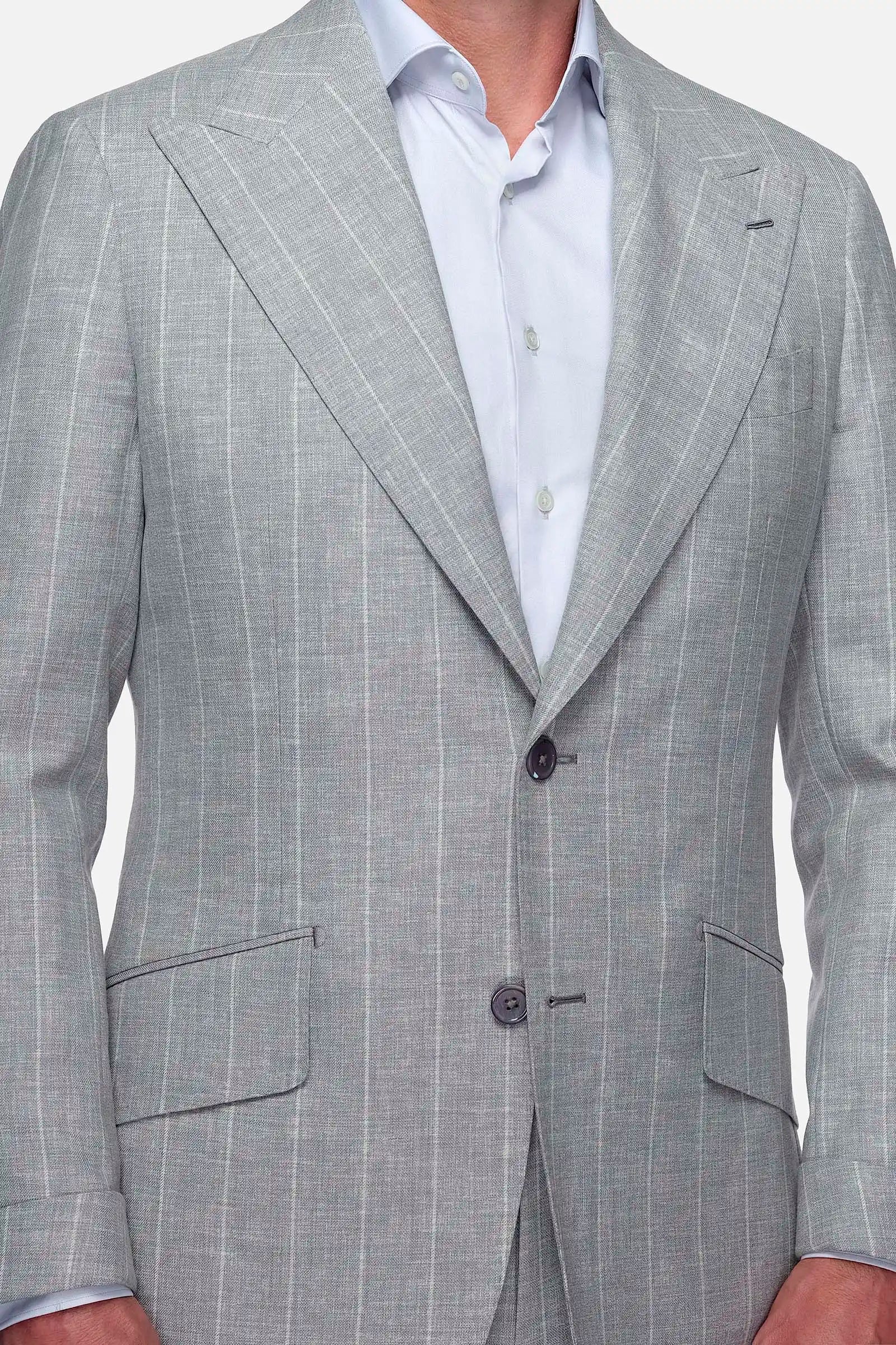 Grey Striped Suit