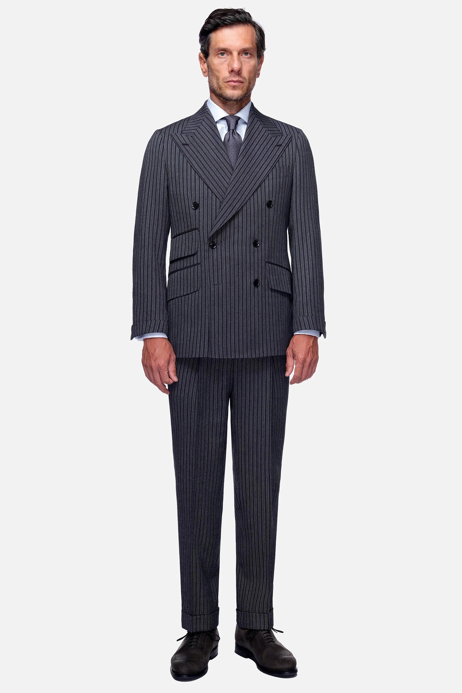 DB Black & Grey Stripes Suit