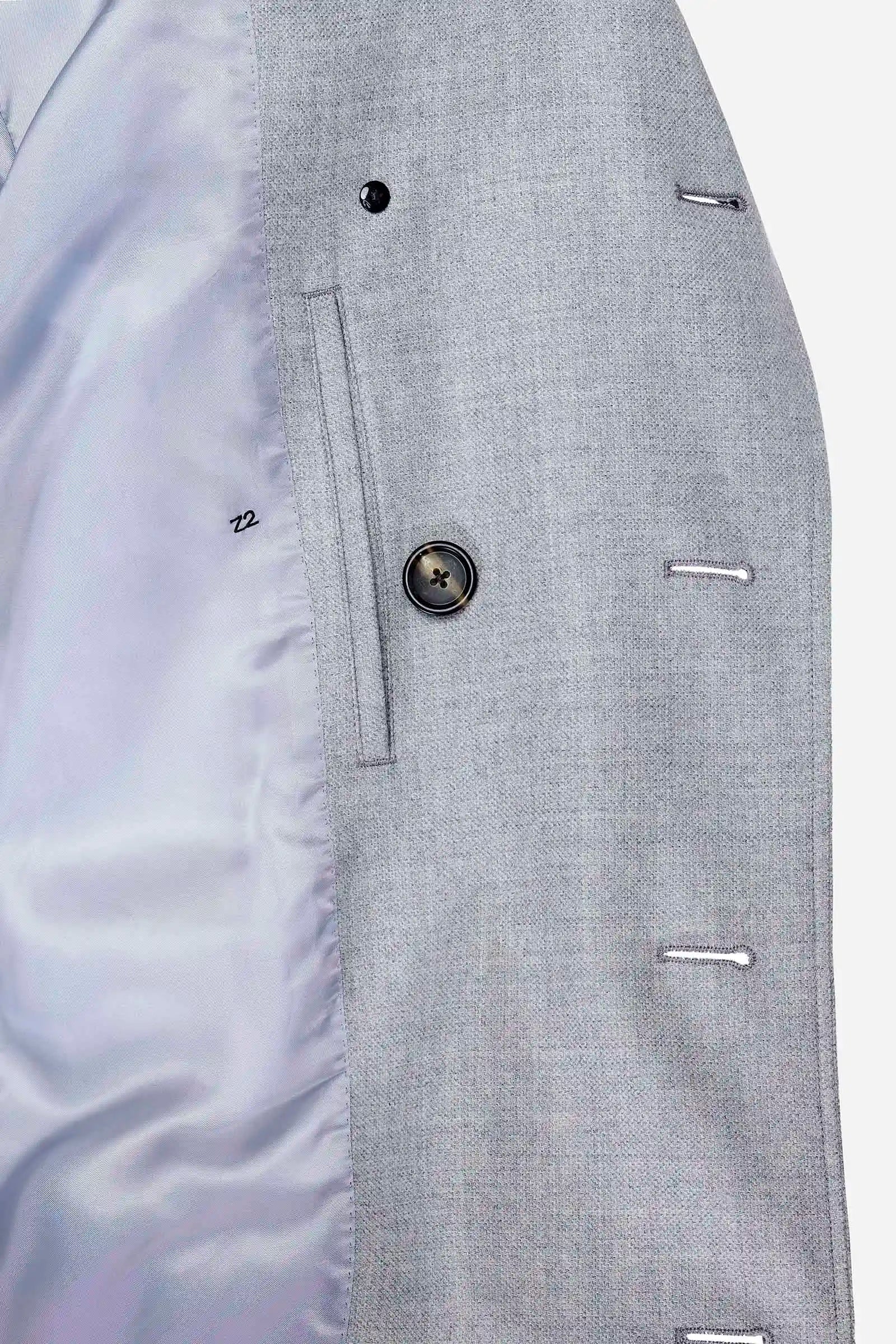 Grey Wool Trenchcoat