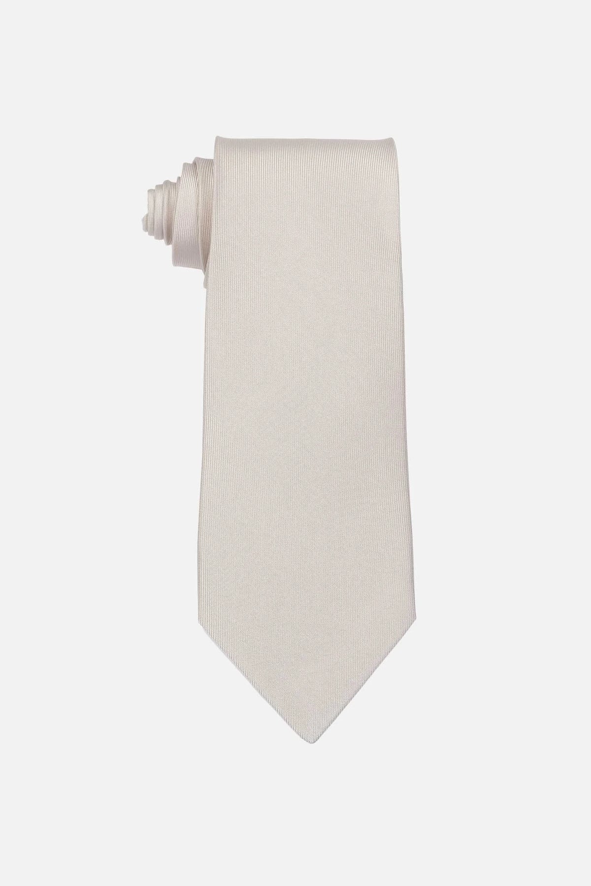 Solid silk tie